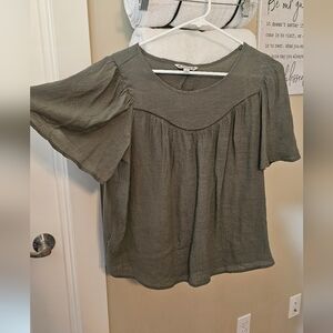Nanette Lepore Sage Green Blouse
